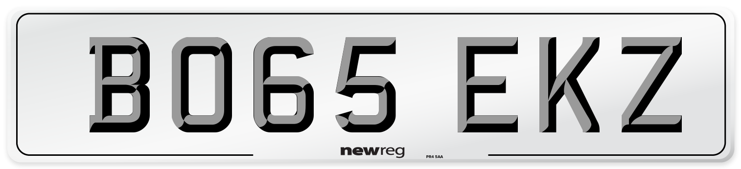 BO65 EKZ Number Plate from New Reg